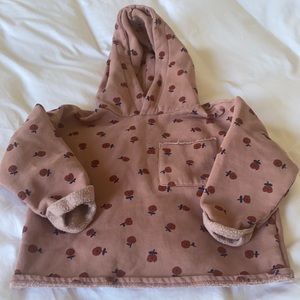 Zara baby Toddler 18-24 month floral blush pink sweatshirt